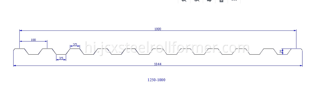 c10 roof profile drawing